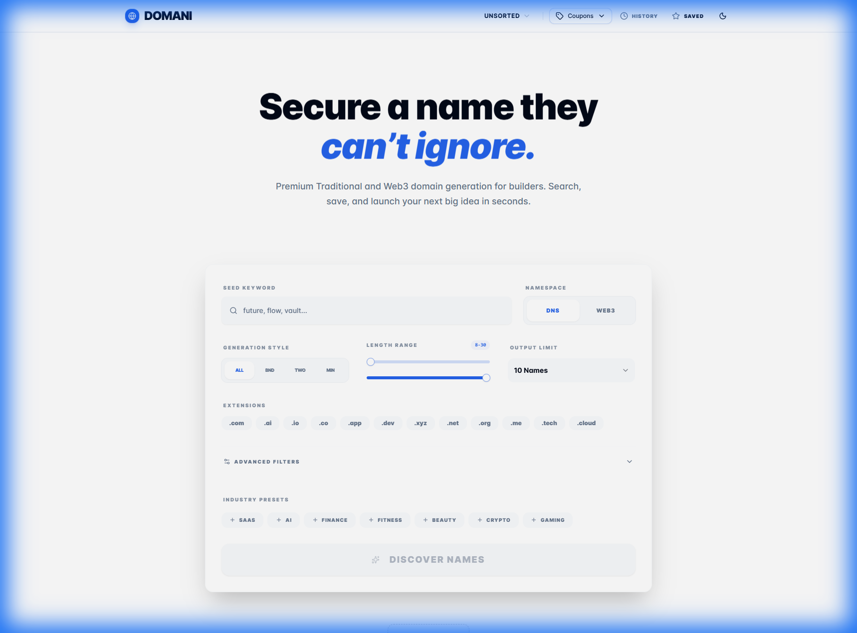 Domani Discovery Engine